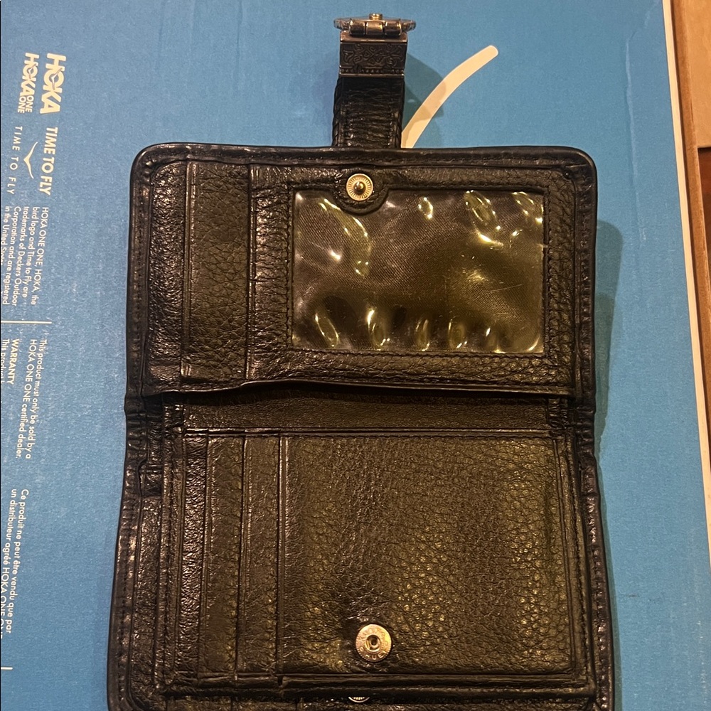 Brighton Bellisimo Black Leather Wallet with Heart Accent - Picture 3 of 8
